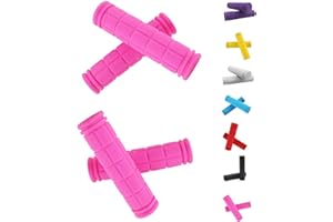 Helonge Bike Handlebar Grips, Non-Slip Rubber Bicycle Handle Bar Wraps for Kids Bikes(7 Colors)