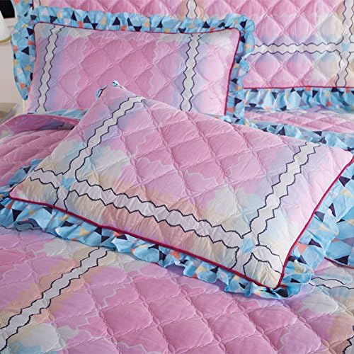 Cotton padded quilted pillowcase/ lace pillowcase/ quilting cotton pillowcase single supplement-I 48x74cm(19x29inch)
