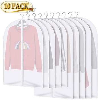 AIDBUCKS Kleidersäcke 10 Stücke Kleiderhülle Anzughülle - Langzeitaufbewahrung Von Jacke Mantel Kleider Anzug Schutz Vor Stau
