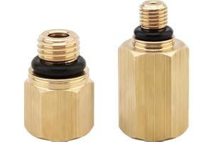 ePathChina High Pressure Fuel Rail Adapters Fit for Ford 6.0L Engine, Brass Oil Rail Adapters Leak Test Kit