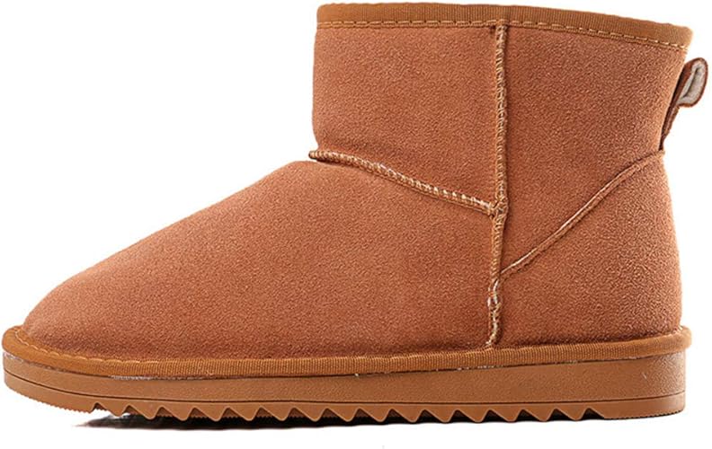 Amazon Estoni ムートンブーツ メンズ レディース スノーブーツ 男女兼用 雨雪対応 ウィンターシューズ 防寒 ふわふわ もこもこ 可愛い 恋人同士 カップル ペアルック ベルト付き ボア ショートブーツ 大きいサイズ ブラック ブラウン 28 5cm Estoni ブーツ