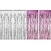 Sumind 4 Pack Foil Curtains Metallic Fringe Curtains Shimmer Curtain for Birthday Wedding Party Christmas Decorations (Silver and Pink)