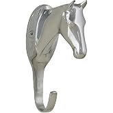 Tack Room Studio Brass Horse Head Hanger (Chrome)