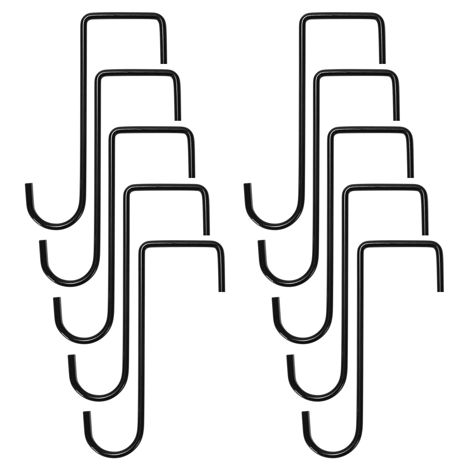 ZITFRI 10pcs Fence Hooks for Lights 6 inch Heavy Duty Plant Hooks & Hangers, Stainless Steel Garden Hanging Brackets Hooks for Indoor Outdoor Plant Hanging, Bird Feeders, Fences, Wind Chimes