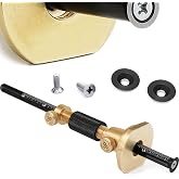 Clarke Brothers Wheel Marking Gauge Kit &ndash; 7" Brass Marking Tool with Anti-Roll Fence, Micro-Adjuster, Metric/Imperial Ruler, 2 Extra Cutters &amp; Bolts, Woodworking Scribe Tool