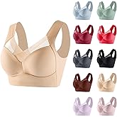 Godalithic Zen Chic Bras for Older Women Seamless Wireless Push-Up Seniors Breathable Anti-Sagging Full Coverage Comfort Bra