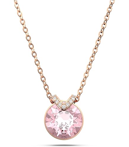 Amazon.com: Swarovski Latisha pendant, Flower, Pink, Rose-gold