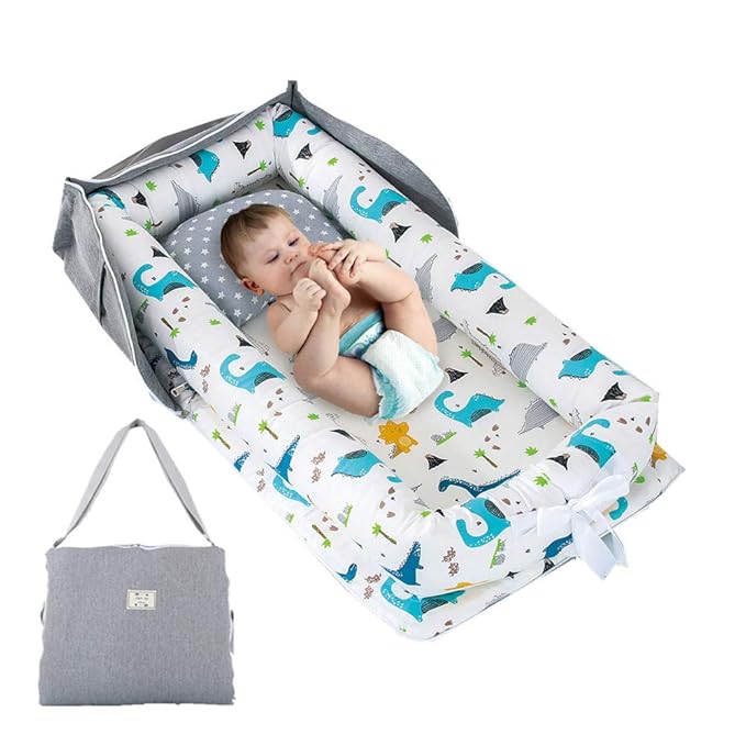 100 Pure Cotton Super Soft Snug Baby Nest Newborn Lounger with Removable Slipcover