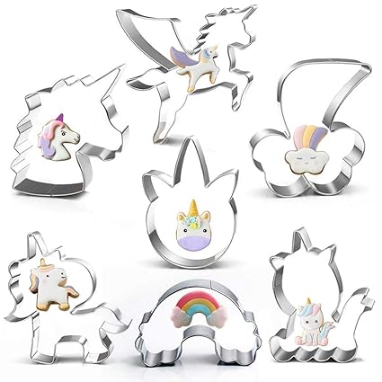 Givbro Lot De 7 Emporte Pièces En Forme De Licorne Avec Tête