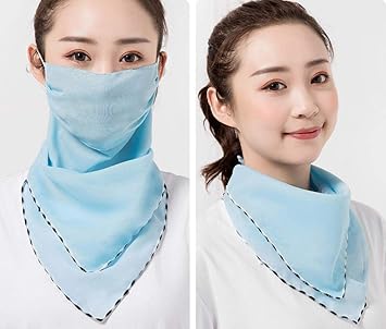 Amazon Co Jp 日焼け防止 目出し帽 薄手 レディ スカーフ 大判 シフォン スカーフ 小さめ 夏 バラクラバ 目出し帽 バイク 春夏 上品 おしゃれ 海 旅行 日焼け防止 Uv対策 スポーツ アウトドア