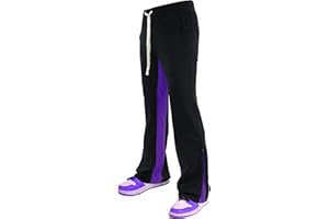 SCREENSHOT Track Pants 3202 Mens Streetwear Premium Stacked Flare Fit Urban Track Pants Workout Athletic Bottoms