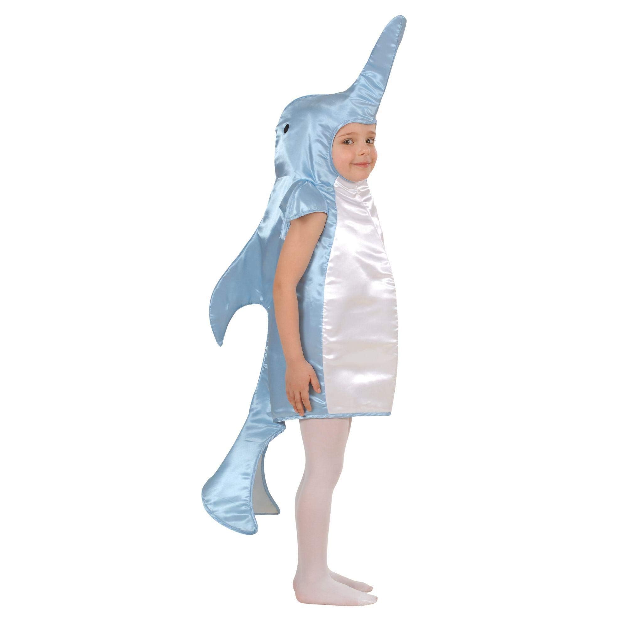 WIDMANN 41949 Fish Costume for Children, Multicoloured, 110 cm / 3-4 Years