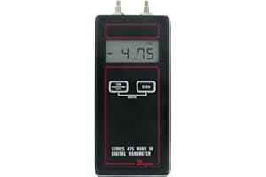Dwyer Series 475 Mark III Handheld Digital Manometer, 0-200.0"WC Range, 30 Psig Maximum Pressure