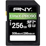 PNY 256GB EliteX-PRO90 Class 10 U3 V90 UHS-II SDXC Flash Memory Card