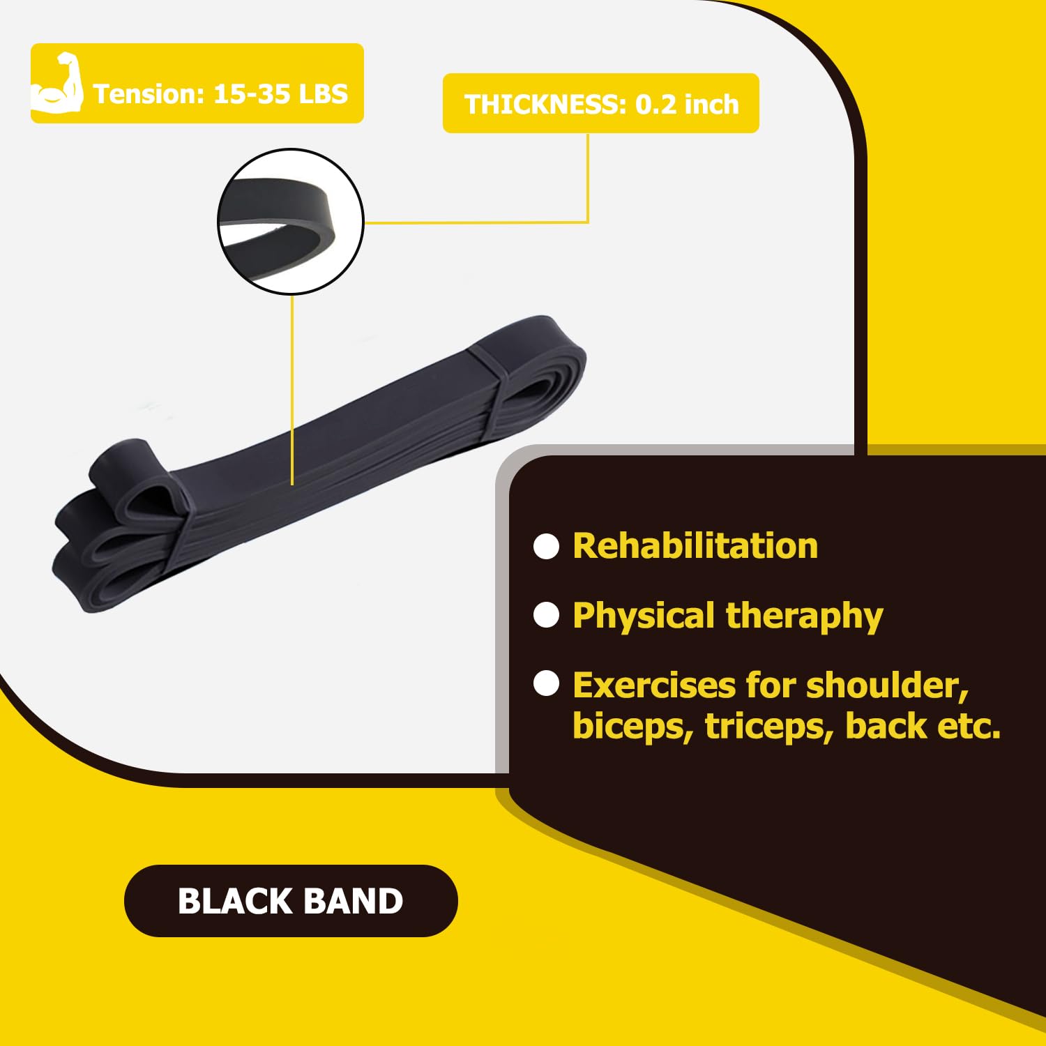 Pull Up Bands, Resistance Bands, Pull Up Assistance Band Exercise Bands for Men & Women Working Out, Body Stretching, Physical Therapy, Muscle Training