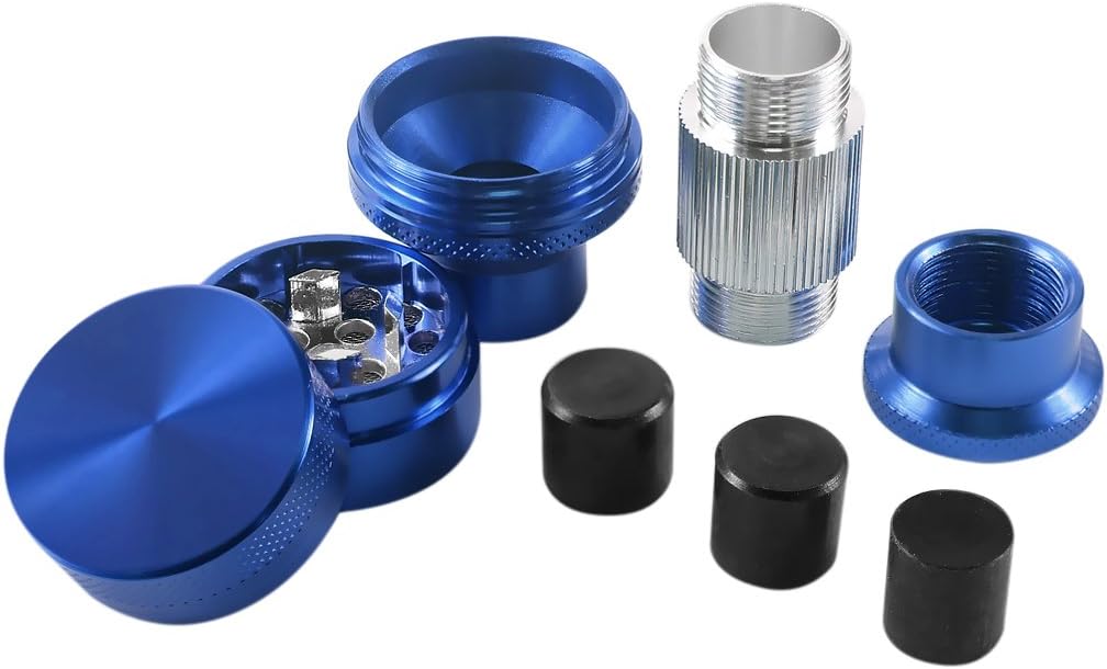 FORMAX®420 2 in 1 Tobacco Herb Grinder and Pollen Press (Blue)