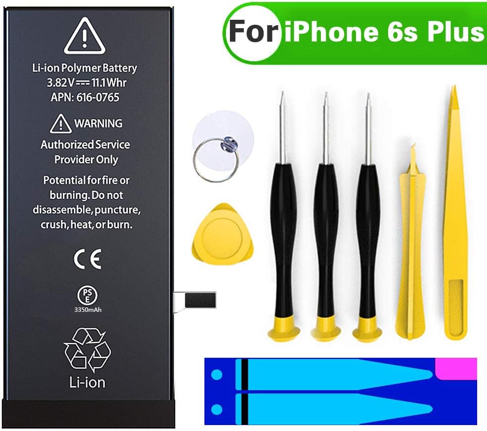 Battery Replacement for iPhone 6S, COSOOS 1715 mAh Standard Capacity Battery with Complete Professional Remove Tool Kits and Instruction Compatible with iPhone 6s A1633, A1688, A1700 (UL Certified)