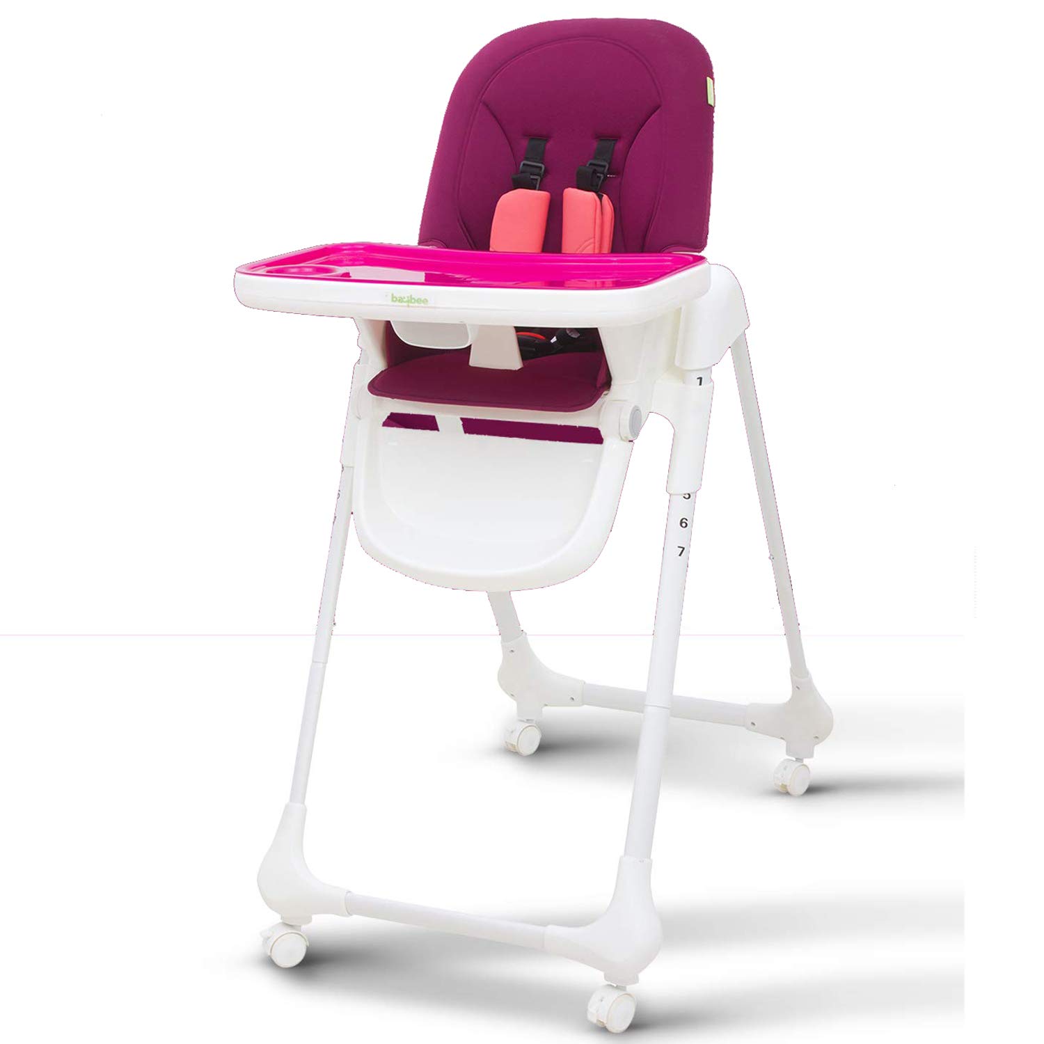 purple high chair