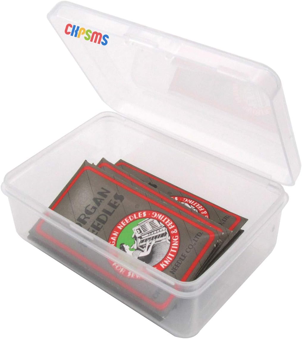 Sewing Needles - CKPSMS Clear Plastic Box, Compatible with Singer, Pfaff, RICCAR, Brother Brands (Organ-HAX1#9#11#12#14#16#18, 60PCS) - Image 4