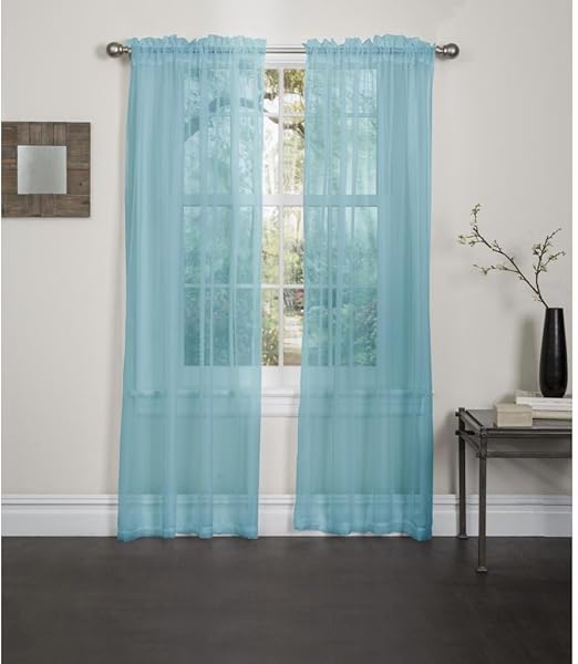 Amazon Com Kashi Home Sp013087 55 X 84 Inch Lisa Sheer Panel