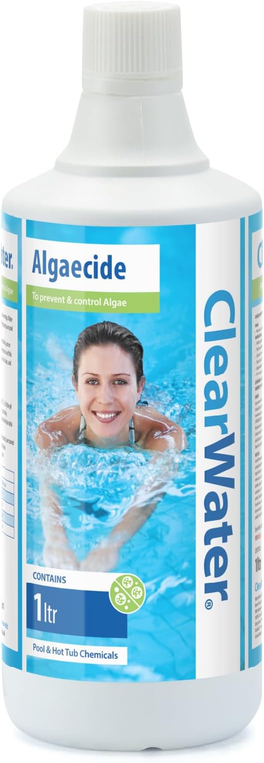 Clearwater Algaecide Algae Remover for Pools and Spas 1 Litre