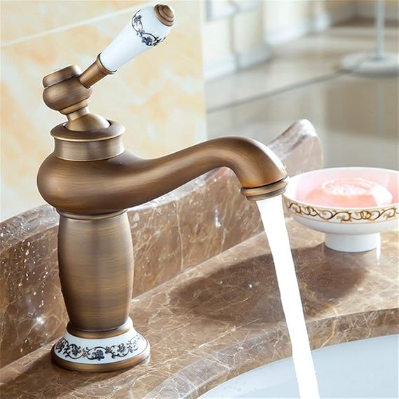 Grifos de Lavabo para baño Todos los grifos Antiguos de Cobre, Grifos