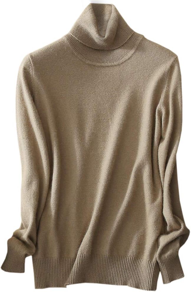 LATUDWomens' Turtleneck Knit Sweater