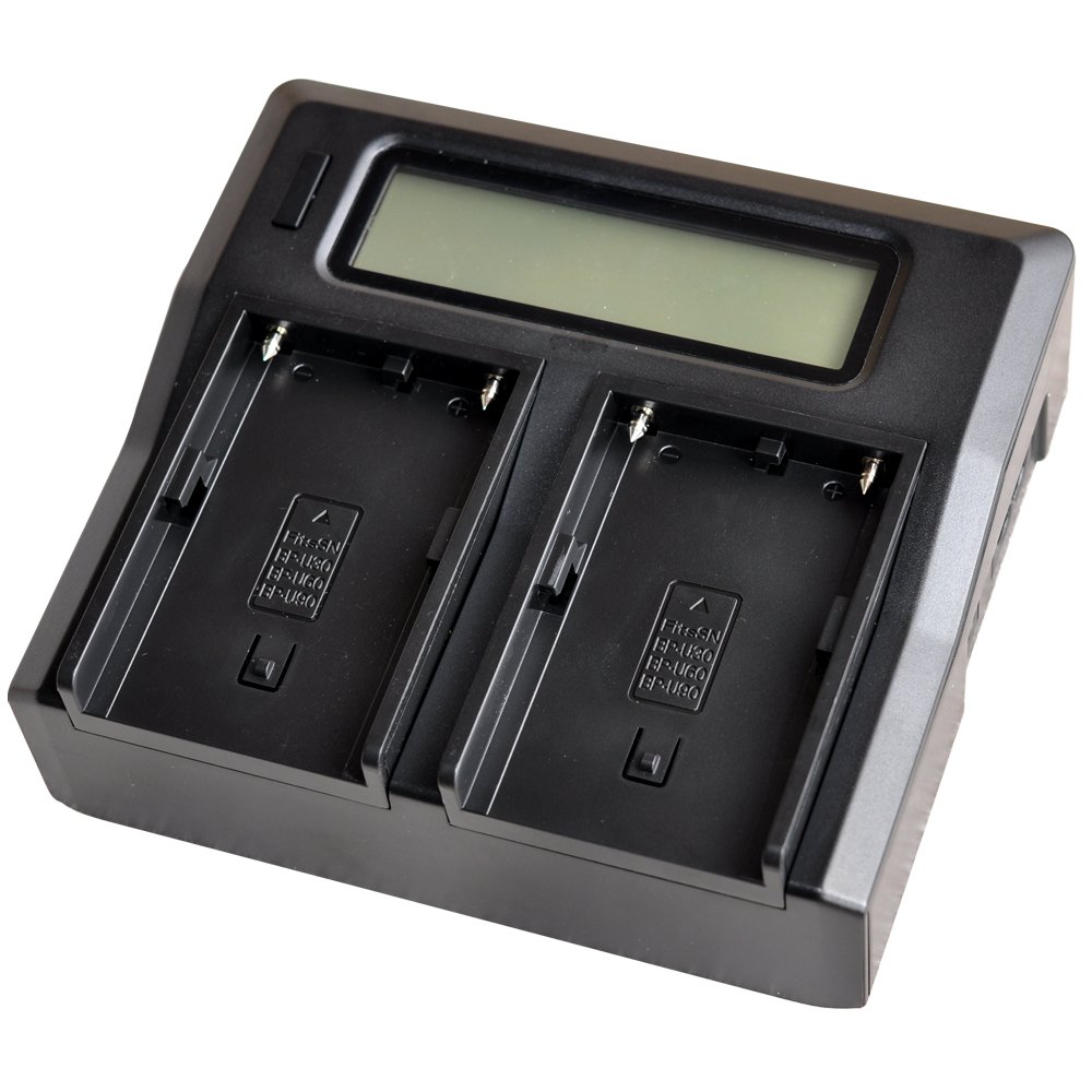 Quick LCD-Display Dual Mains Battery Charger for Sony BP-U30 BP-U60 BP-U65 BP-U66 BP-U90 BC-U1 BC-U2 PMW-EX1 PMW-300 PMW-160 PXW-FS7 PMW-F3 Camera