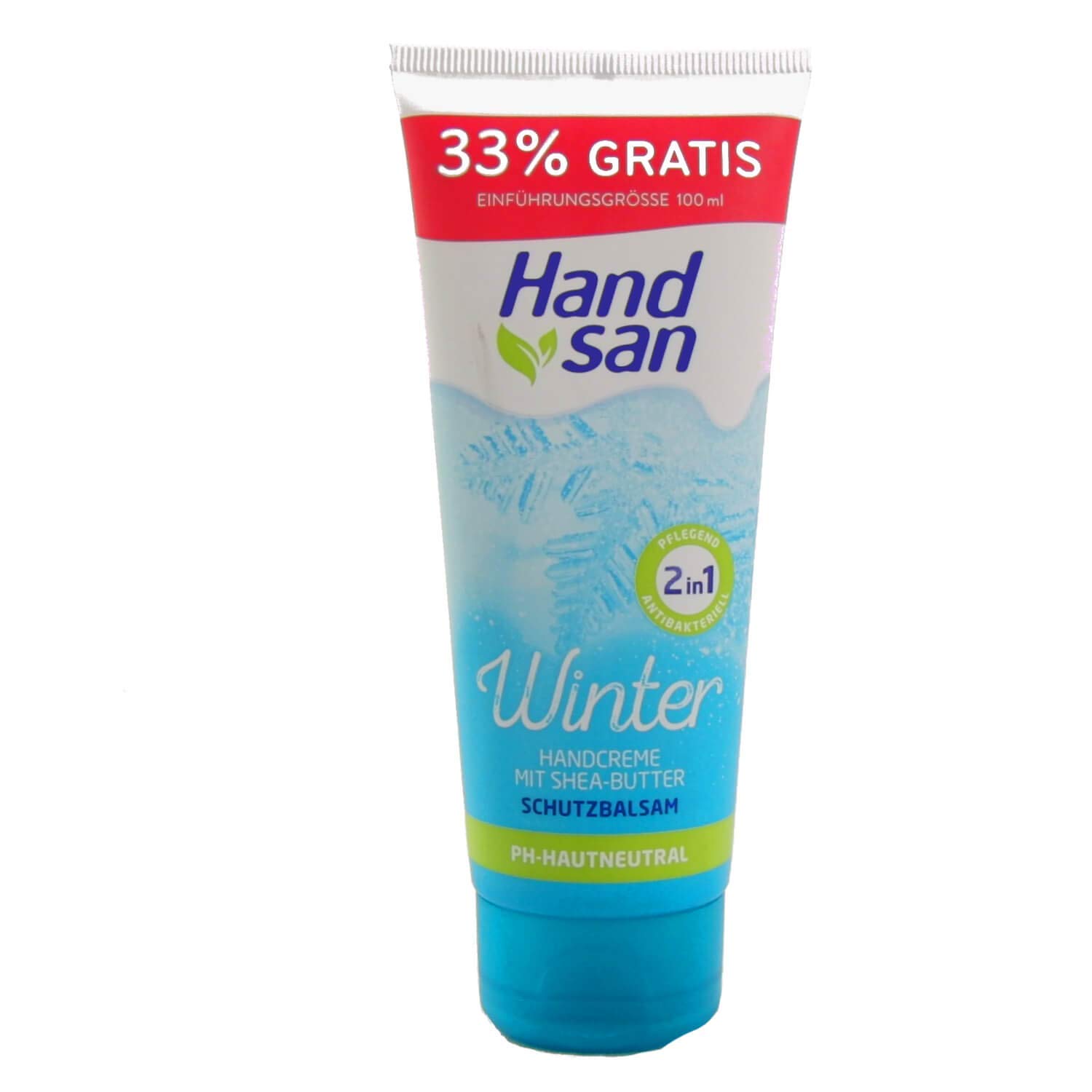 100ml Handsan Winter Hand Cream 2in1 24h Moisture with Shea & Cocoa Butter Ph Neutral