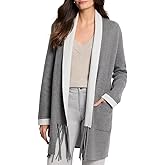 NIC+Zoe Womens Cool Nights Reversible Fringe Jacket
