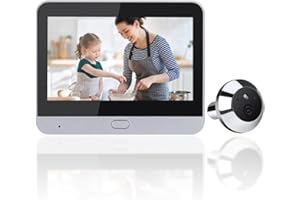 DIYEENI Digital Door Peephole, Digital LCD Security Camera 1080P with 4.3 inch Monitor, 120 Degree Peephole Viewer, IR NightVision, Motion Detection, Two Way Intercom