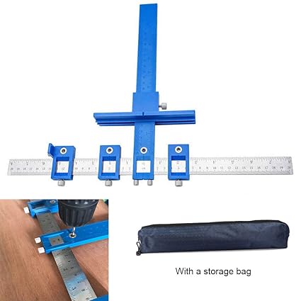 Adjustable Punch Locator Cabinet Hardware Jig Punch Locator Drill