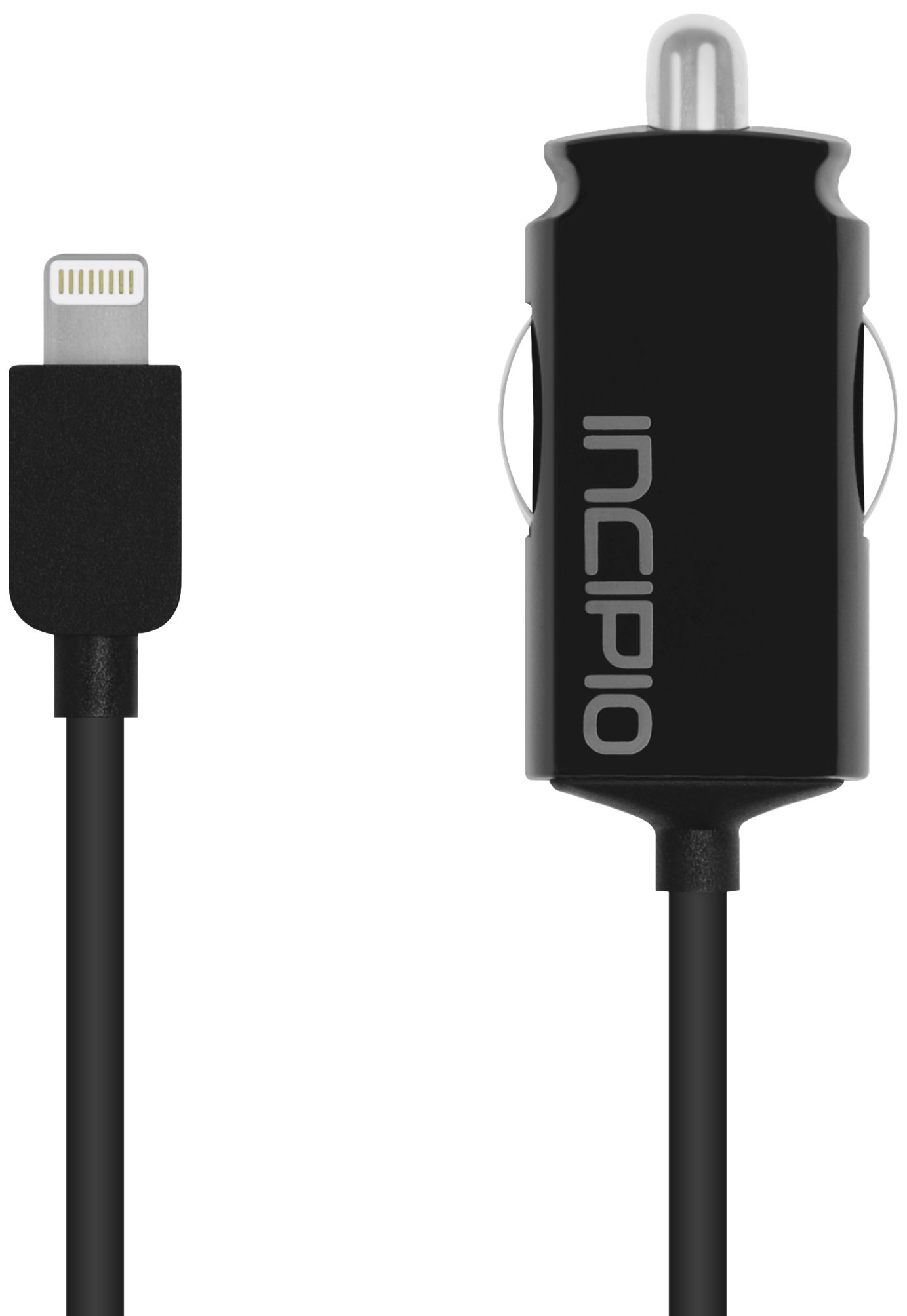 Incipio 2.1A Ultra Compact Lightning Cable Auto Charger for Apple iPhone 5, iPod and iPad