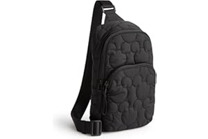 Vera Bradley Women's Disney Featherweight Lorman Sling Backpack, Moonless Night, One Size