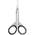 Seki Edge Stainless Steel Nostril Scissors (SS-908) - Safety Grooming Scissors with Round Blunt Tips for Trimming Nose Hair & Other Facial Hair for Men & Women - Made in Japan