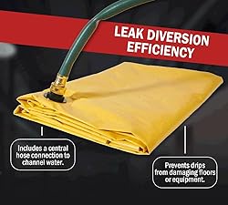 Mytee Products 5' x 5' Drain Tarp - Roof Ceiling
