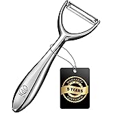 Premium Potato Peeler Stainless Steel, Vegetable Peeler for Kitchen, Ultra Sharp Blade, Y Peeler, Ergonomic Non-Slip Handle V