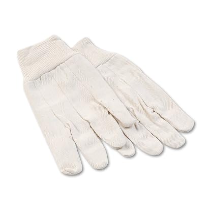 Galaxy 8oz cotton canvas Gloves, White, large (729661113149)