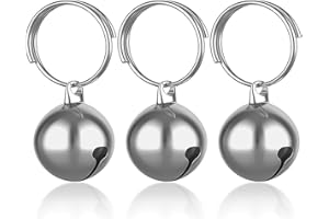 Eeejumpe Coastal Pet Products DCP45105 3-Pack Li'l Pals Round Dog Bells, 1/2-Inch, Silver