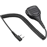 Commountain Heavy Speaker Mic Compatible with Baofeng Radios BF-F8HP BF-F9 UV-82 UV-82HP UV-82C UV-5R UV-5R5 UV-5RA UV-5RE UV
