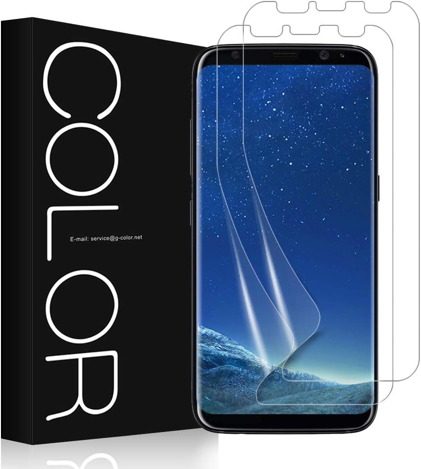 Galaxy S8+ Plus Screen Protector, G-Color [No Error No Bubble ] [Case Friendly] Full Coverage Not Tempered Glass Film Screen Protector for Samsung Galaxy S8+/S8 Plus(2 Pack)