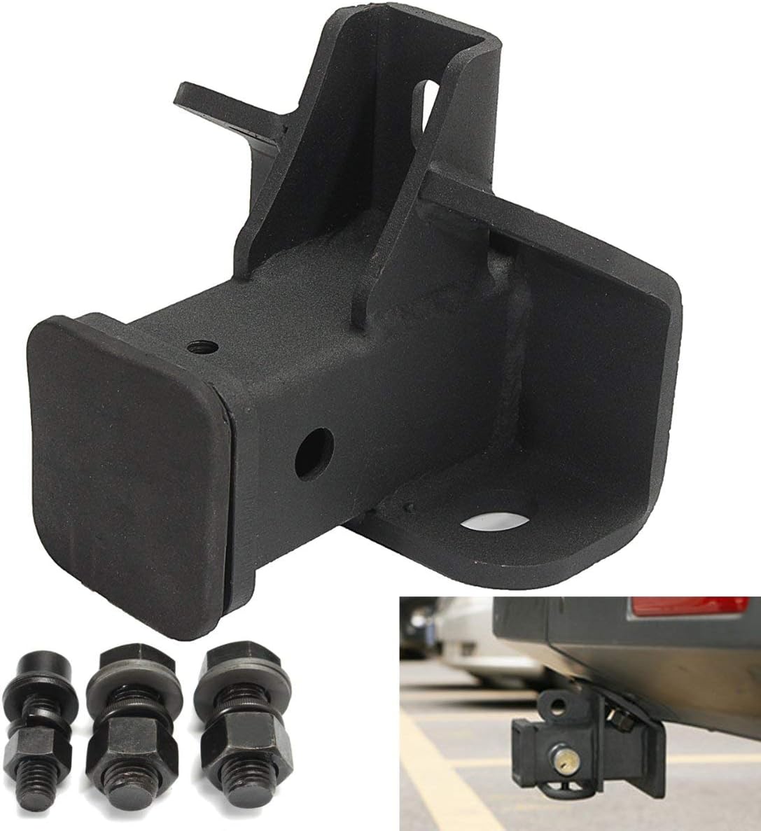 HobbyAnt Tow Towing Trailer Hitch Receiver Black for Land Rover LR3 LR4 Range Rover Sport