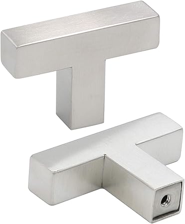 10pack Goldenwarm Single Hole Square Bar Cabinet Drawer Knob