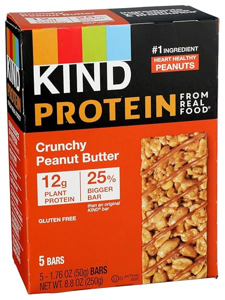 KIND PROTEIN, CRUNCHY PEANUT BUTTER, 8OZ (PACK OF 5)