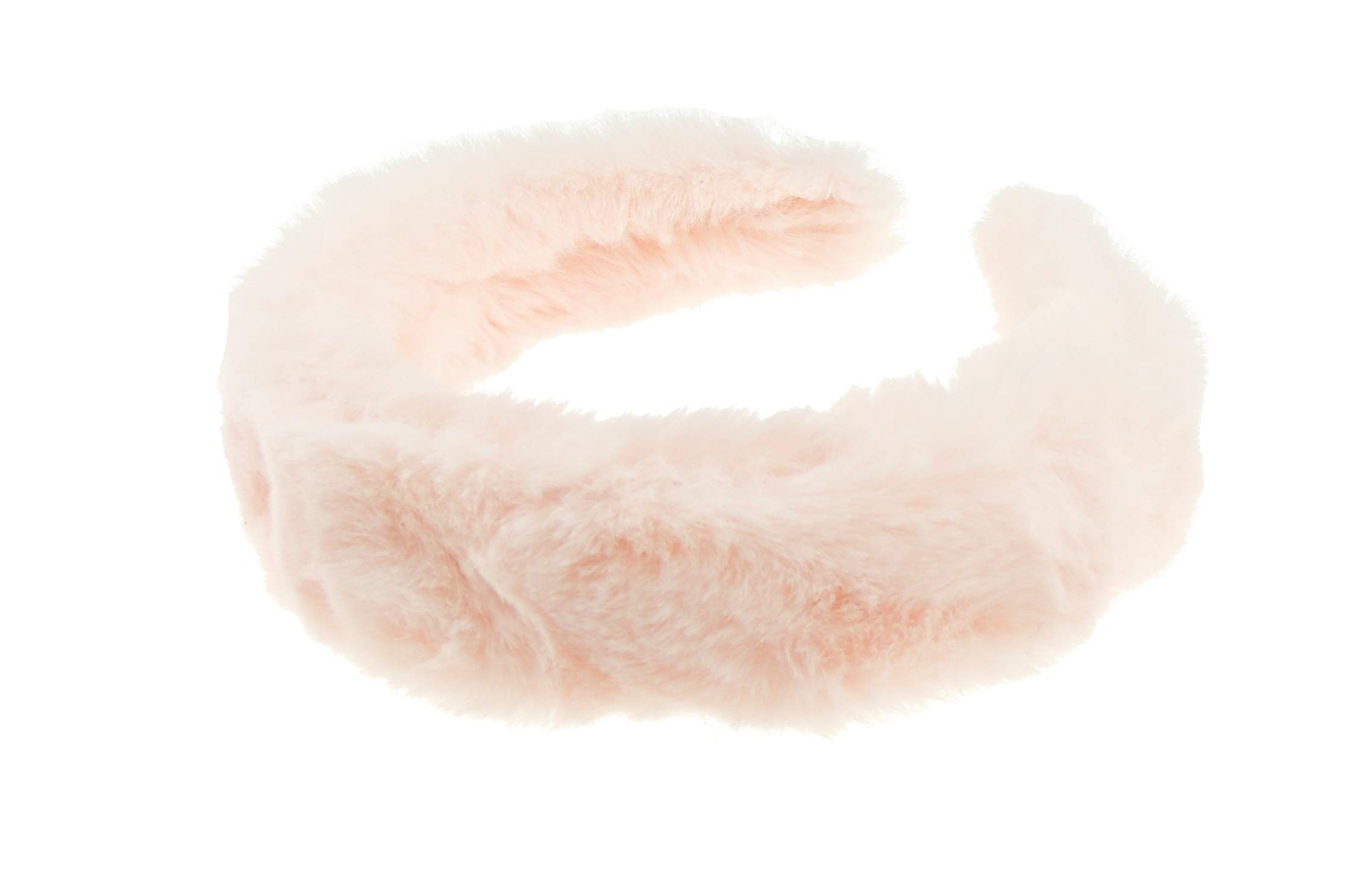 Ladies Wide Soft Faux Fur Fabric Winter Festive Headband Alice Band (Candy Pink)