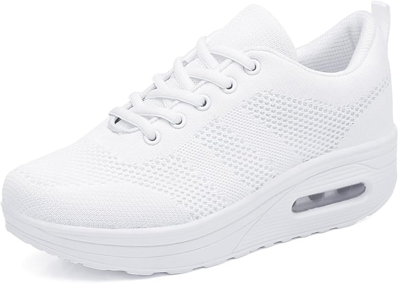 Zapatillas fitness con cordones y plataforma para mujeres Solshine ...
