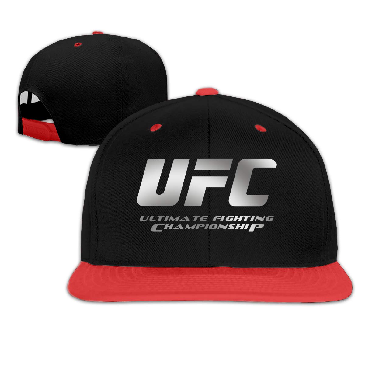 Retro Fitted Baseball Cap,Hip-Hop Snapback Hat UFC Logo Flat-Bill Hats
