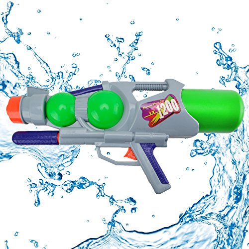 WISHTIME Super Blaster Water Pistol Gun Soaker Water Guns Big for Adult Aqua Blaster Soaker Water Squirt Gun for Kids Hot Summer Water Games 1200ml(Color May Vary)