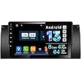 Amaseaudio Android 13 Car Stereo for BMW X5 E53 (1999-2006), Octa Core(4+64GB), 9" Touchscreen, DSP+, Wireless Apple Carplay Android Auto, Support GPS navi 4G WiFi BT5.0/Rear Camera
