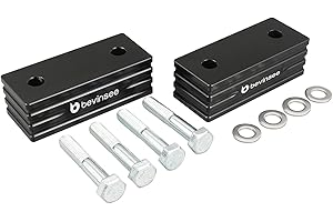 Bevinsee Front Hood Spacers Compatible with Jeep Cherokee XJ 1984-2001 Hood Vent Space Riser Spacer Modification Kit Aluminum Black